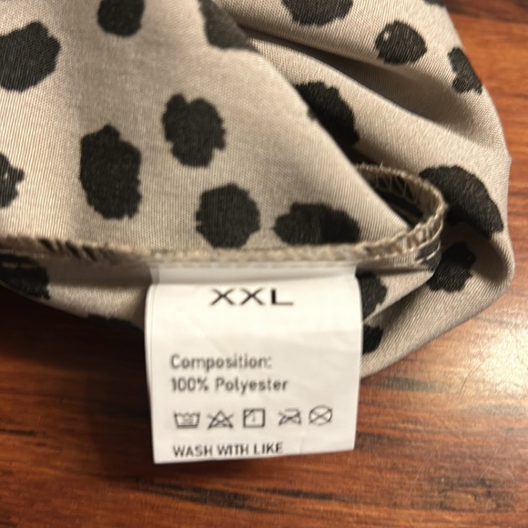 Women's Leopard printed blouse ruffled neckline size XXL - Picture 9 of 9